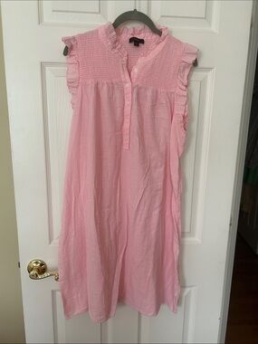 J Crew Garden Pink Summer Dress/Cover Up Sz LT